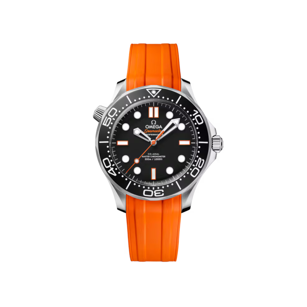 Seamaster Diver 300M 42 mm, steel on rubber strap Ref. 210.32.42.20.01.006